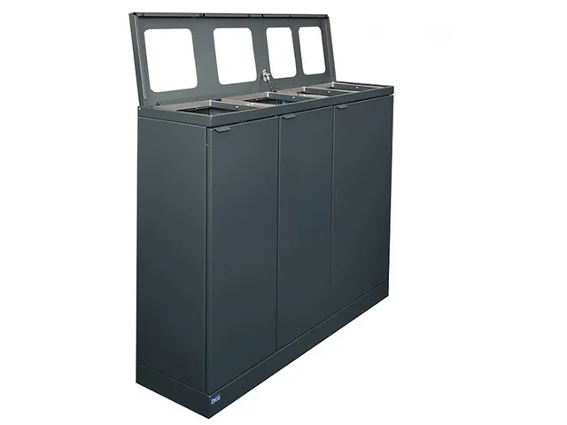 Bica 950 Afvalscheidingsunit 2x65 + 2x45 Liter Antraciet