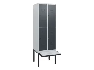 Dubbeldekse dekenkist,HxBxD 1950x600x815mm,2x2vak.,vak B 300mm - 1