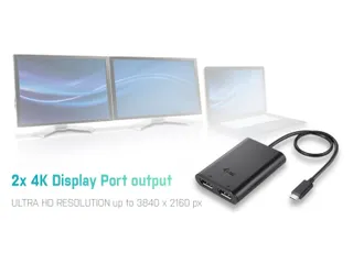 USB-C naar 4K Dual DisplayPort Adapter - 5