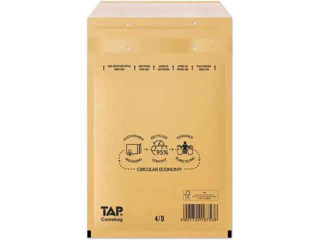 Luchtkussen Envelop 4D 180X265mm Bruin 100 stuks