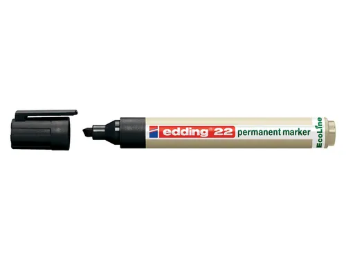 Viltstift Edding 22 EcoLine Schuin Zwart 1-5mm