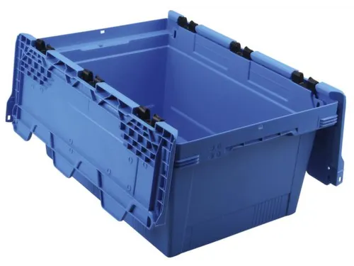 Euronorm-herbruikbare bakken,HxLxB 199x600x400mm,PP,blauw