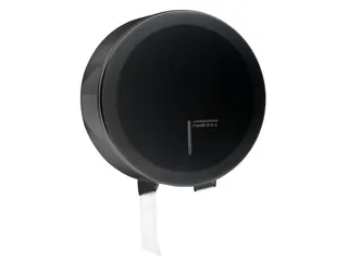 Toiletpapier dispenser Mini Jumbo Metaal Zwart - 1