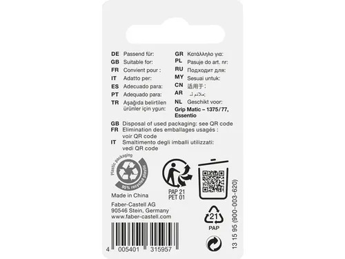 reservegum Faber-Castell voor de Grip Matic 1375/77 en Essentio