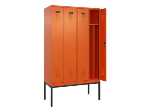 locker voor scheiding van kleding,HxBxD 2120x1200x500mm,4vak