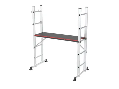 laddersteiger,2x5,sporten,balk L 0,87m,geëloxeerd