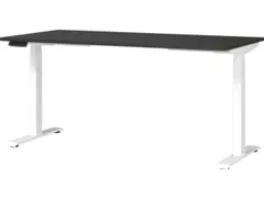 Elektrisch ihv bureau,HxBxD 720-1200x1600x800mm,blad grafiet