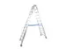 Verrijdbare Boktrap Aluminium L 3 04M 2X12Treden