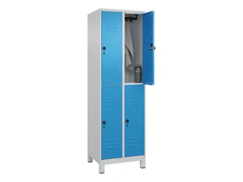 dubbeldekse locker,HxBxD 1950x600x500mm,2x2vak.,vak B 300mm