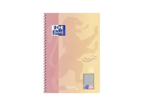 Bloc-notes à spirale Oxford Touch B5 ligné 160 pages assorti