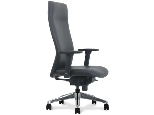 Manager Bureaustoel Vienna Full Leder Zwart