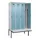 locker met bank,voor scheiding van kleding,HxBxD 2120x1200x815mm,4vak