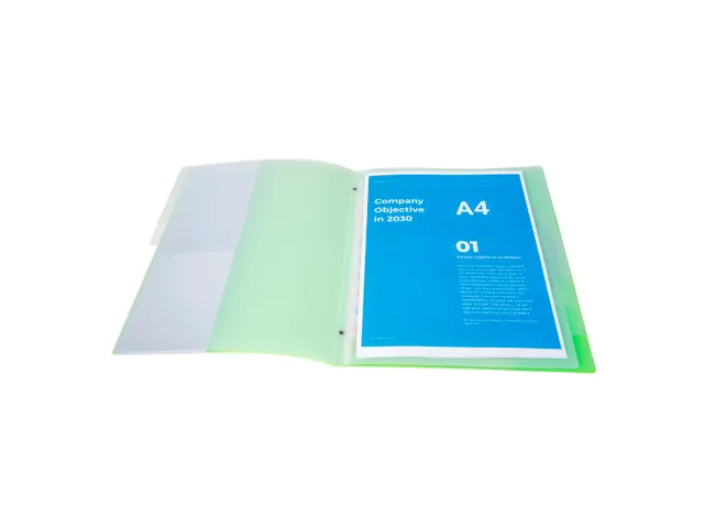 Sorteermap PP CRYSTAL 8 vak ass