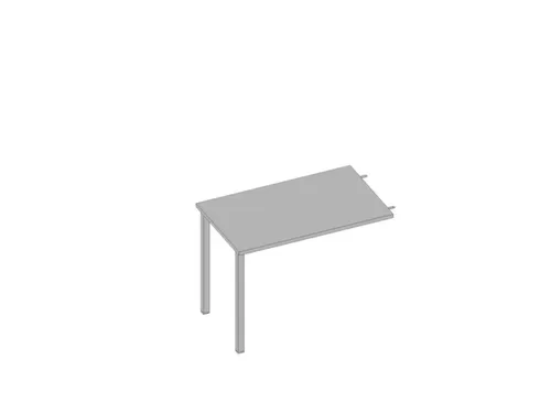 aanbouwtafel,v. 4voeten,HxBxD 730x1000x600mm,blad grijs