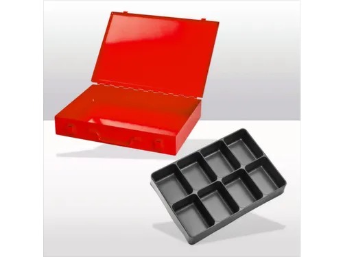 assortimentskoffer,HxBxD 50x335x240mm,8vakken