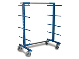 Draagarmwagen 400kg Dubbelzijdig 2 Staanders 16 Liggers Ral5010