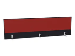 opzetpaneel,v. bureau,aanbouw achter,B 2000mm,CC-zwart,BN4011-rood