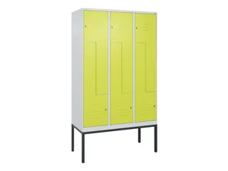 Z-garderobekast,HxBxD 2120x1200x500mm,vak B 200/400mm,cil.-slot - 1