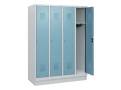 schoollocker,HxBxD 1630x1200x500mm,4vak,vak B 300mm,cil.-slot,sokkel