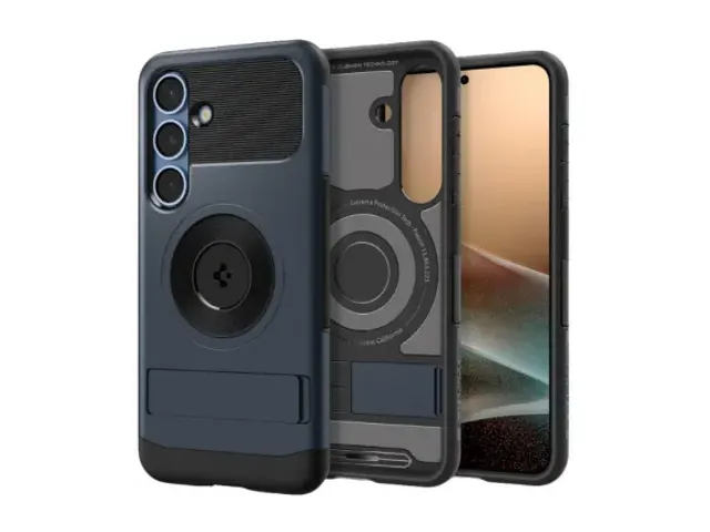 Slim Armor MagFit Samsung Galaxy S25 Plus Hoesje Back Cover Metal Slat