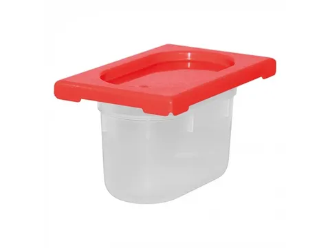 Caterchef Voedseldoos 1_9GN - 100mm rood