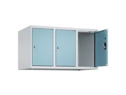 opzetkast,v. locker,3vak.,vak B 300mm,HxBxD 500x900x500mm,cilinderslot
