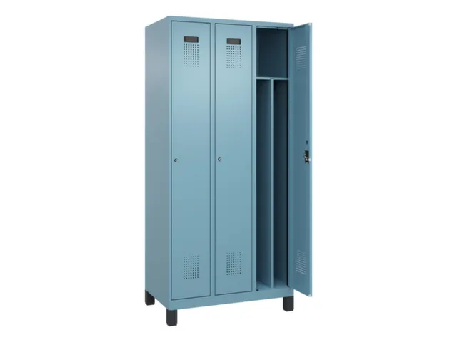 locker voor scheiding van kleding,HxBxD 1950x900x500mm,3vak