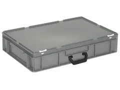 Euronorm Koffer Pe Hxlxb 130x600x400mm 23l 1 Handgreep Grijs