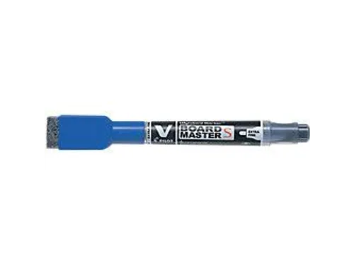Whiteboardmarker Pilot V-Board Master S met Wisser Extra Fijn Blauw
