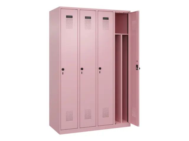 locker voor scheiding van kleding,HxBxD 1850x1200x500mm,4vak