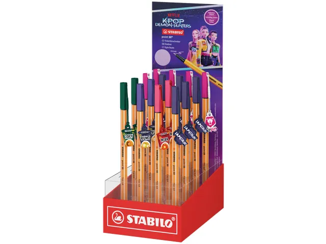 Fineliner STABILO point 88 charm K-Pop 16t ass