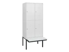 Dubbeldekse dekenkist,HxBxD 1950x800x815mm,2x2vak.,vak B 400mm