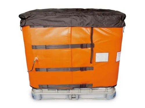 verwarmingsmantel,v. IBC inhoud 1000l,buiten glasvezel/silicone,oranje