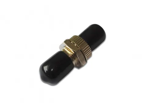 ST/ST Simplex-koppeling Multimode Metalen Behuizing Zwarte Stofkap