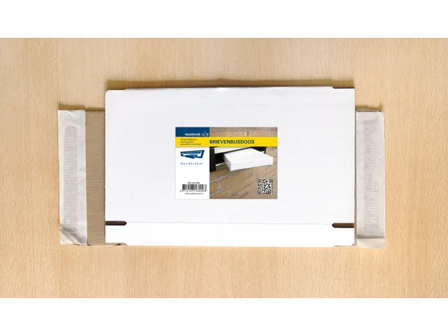 Brievenbusdoos Raadhuis A5+ 255x165x28mm wit 650grs duplex