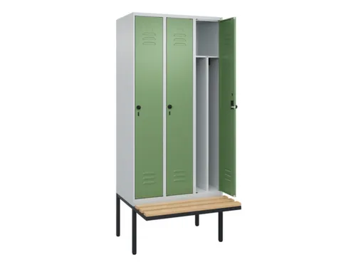 locker voor scheiding van kleding,HxBxD 2120x900x815mm,3vak