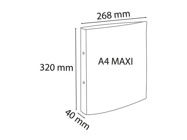Classeur 2an 30mm PP A4 Pop'NCo coul.as