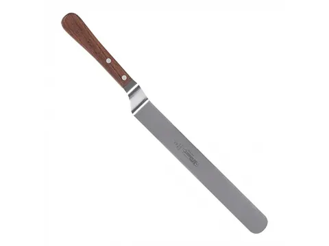 EMGA Pannenkoekmes Knikpalet 26cm RVS met houten handvat