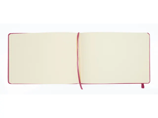 Schetsboek Kangaro A5 landscape ruby PU HC 80 vel 140gr roomwit met el