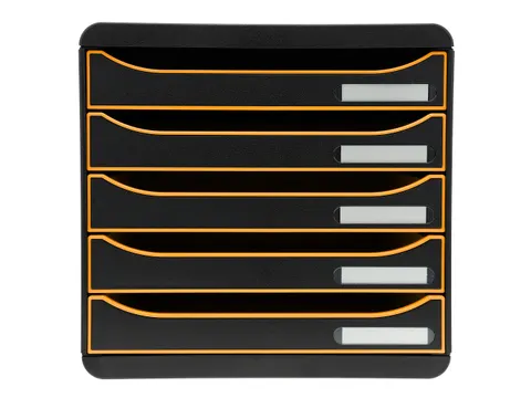 BIG BOX PLUS BlackOf fice zw/mandarijn/zw