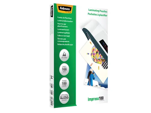 Lamineerhoes Fellowes A4 2x100 Micron glanzend
