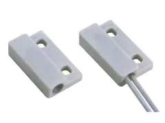 Mini magneetcontact met reed schakelaar raam- en/of deurkozijnen Wit