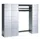 locker met kapstok,HxBxD 1950x2760x480mm,romp RAL7016,front RAL7016