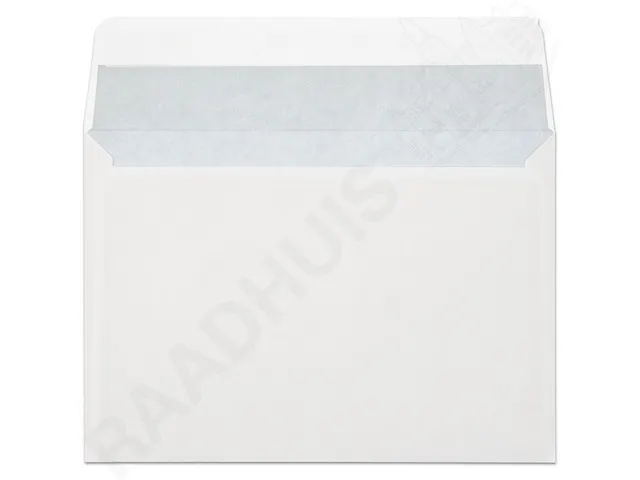 Dienstenvelop Raadhuis 114x162mm C6 Wit Plakstrip Krimp 100 Stuks