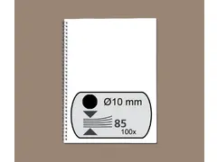 Draadrug Fellowes 10mm 34-rings A4 zwart 100stuks