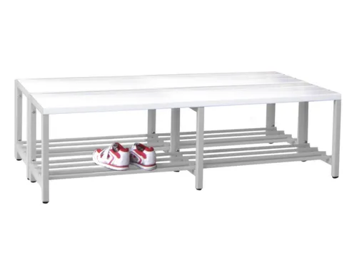 dubbele zitbank,HxLxD 430x1500x740mm,onderstel RAL5010