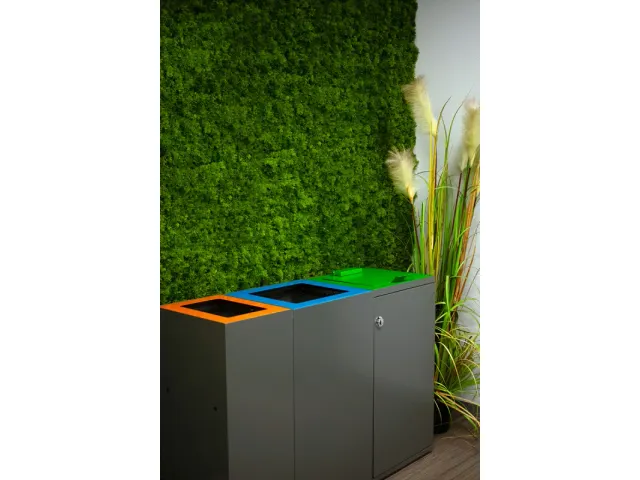 Unité modulaire pour tri sélectif avec porte et support de Sac 85 li