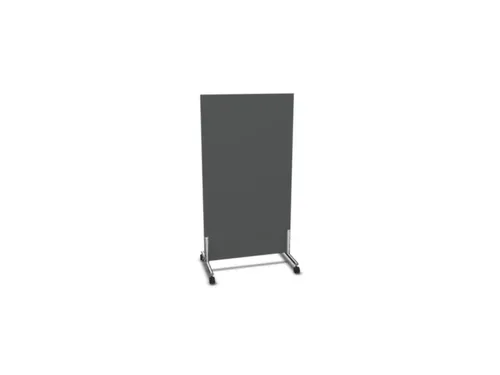 scheidingswand,HxB 1545x800mm,wand hout,frame staal,MS-donkergrijs
