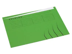 Vouwmap Secolor A4 ongelijk 225gr groen
