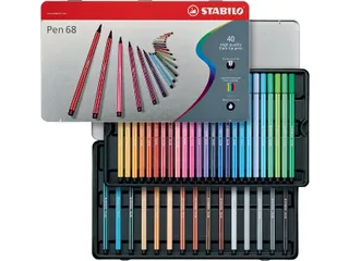 Viltstift Stabilo 6840-6 blik à 40 kleuren - 1